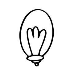 hand drawn bulb element