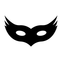 black carnival mask icon