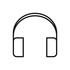 Editable Icon of Headphones, Vector illustration isolated on white background. using for Presentation, website or mobile app