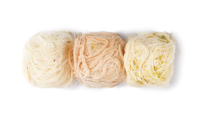 Tasty Turkish Pismaniye on white background