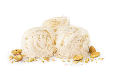 Tasty Turkish Pismaniye on white background