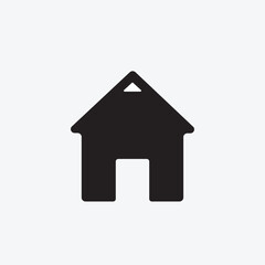Fototapeta premium House sign icon, vector illustration.