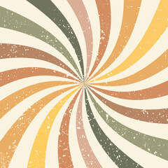 Sunburst background template retro grunge vintage 70s. Background sunburst, with shades of colorful, can be used for banners, posters, anything related to promotions, vector.