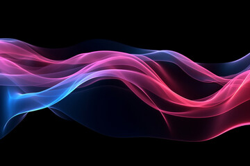 Light Waves #9, website banner background, Generative AI