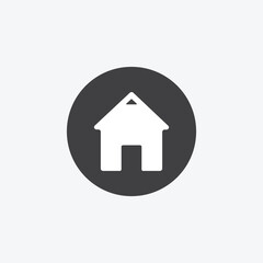 House sign icon, vector illustration.