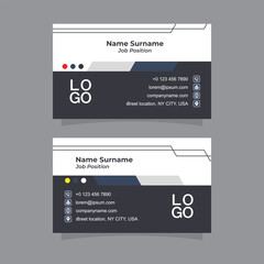 Modern and Clean Business Card Template Vector illustration