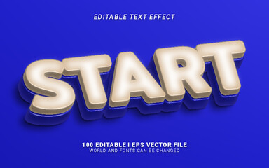 start 3d style text effect