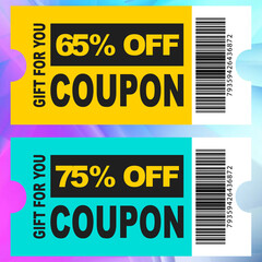 Vector abstract sale banners with realistic elements, gift for you