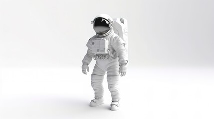 Astronaut realistic space travelers professional costume cosmos exploring universe in rocket decent vector astronaut, generate ai