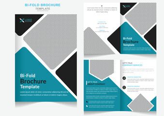 Emergency medical services creative medical bifold brochure design template 