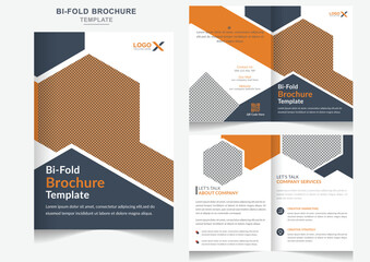 Health care Bi-fold Brochure Template Multipurpose company profile back and inside pages Template