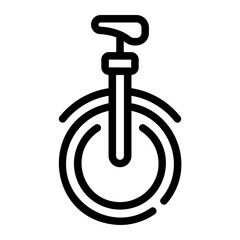 unicycle Line Icon