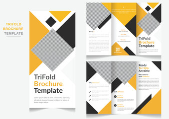 Corporate business trifold brochure Creative and Professional tri-fold brochure vector design