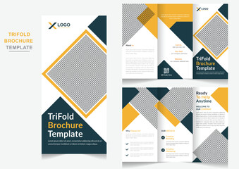 Professional corporate modern business trifold brochure design, Creative corporate modern business trifold brochure template