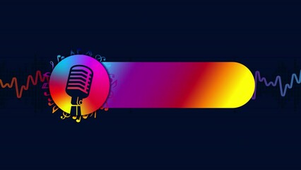Podcast intro or outro logo animation for social media channel