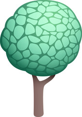 tree green color illustration