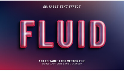 fluid text effect