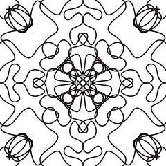 Black Doodle Lines Background