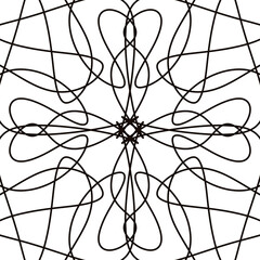 Black Doodle Lines Background