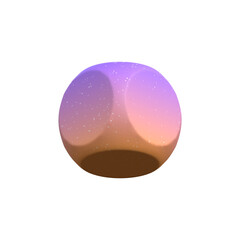 3d rendering - Abstract Gradient Object art, geometric shapes