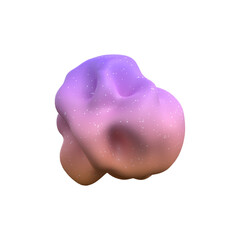 3d rendering - Abstract Gradient Object art, geometric shapes