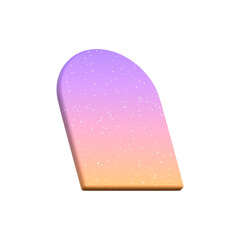 3d rendering - Abstract Gradient Object art, geometric shapes