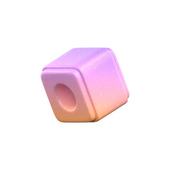 3d rendering - Abstract Gradient Object art, geometric shapes