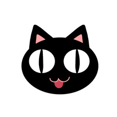 black cat face