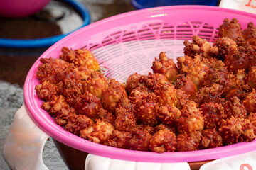 Sea squirt at Sorae Port Fish Market in Korea