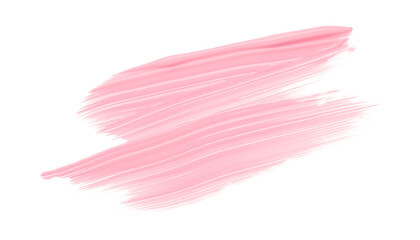 Shiny pink brush watercolor painting isolated on transparent background. watercolor png