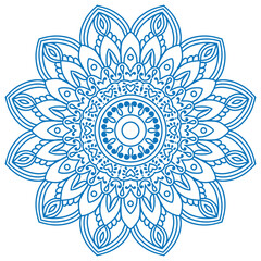 Circle flower of mandala with floral ornament pattern,Vector mandala relaxation patterns unique design with nature style, Hand drawn pattern,Mandala template for page decoration cards, book, 