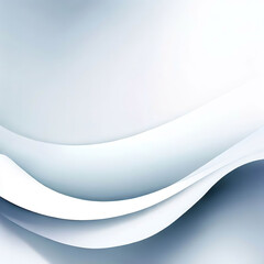 Abstract white snow winter background curve with Generative AI.