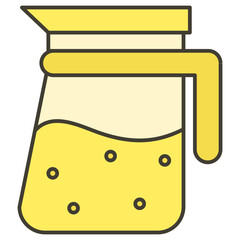 illustration of a juice mug