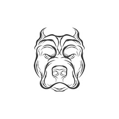 Animal Tribal Tattoo - Dog Head