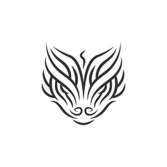 Animal Tribal Tattoo - Wild Cat / Lynx