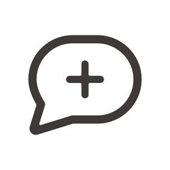 Obraz premium 製品設計やアプリ開発やプログラミングに使える、シンプルで使いやすいコメント追加アイコン