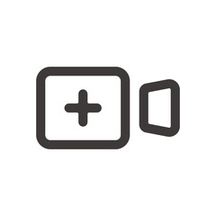 製品設計やアプリ開発やプログラミングに使える、シンプルで使いやすいビデオカメラアイコン2