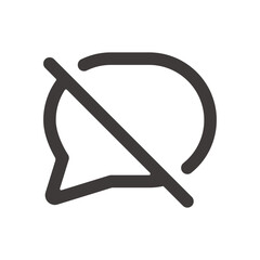 製品設計やアプリ開発やプログラミングに使える、シンプルで使いやすいコメントオフアイコン