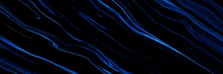 Marble rock texture blue ink pattern liquid swirl paint black dark that is Illustration background for do ceramic counter tile white that is abstract waves skin wall luxurious art ideas concept.