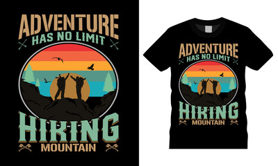 Calling me Mountains me I must go , Hiking t-shirt design.Typography t shirt design premium vector template.