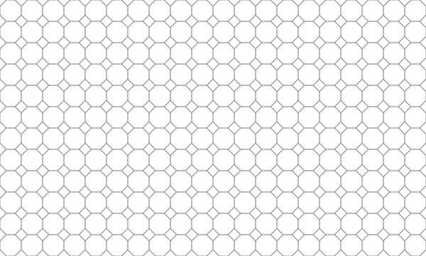 Seamless geometric octagon pattern background. Vector Repeating Texture.