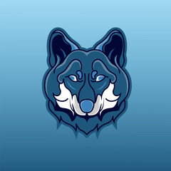 Illustration Vector Graphic Of Basic Head Wolf Perfect For Emblem Your Team Esport