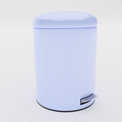 plastic container isolated on white background