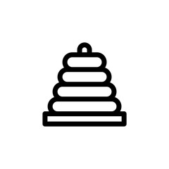 pyramids icon with black color