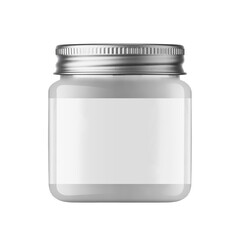 Glass jar isolated on transparent Background for Mockup