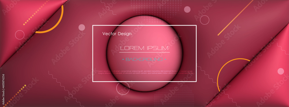 Aufkleber vector, illustration abstract element with dynamic shape, gradient color, 3d rendering background. m