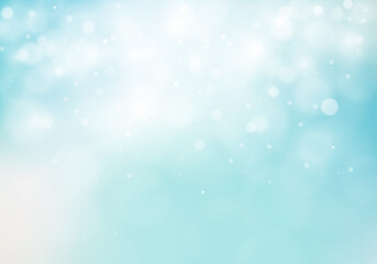  キラキラ輝く水色の背景イラスト