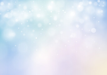 Obraz premium キラキラ輝く水色の背景イラスト