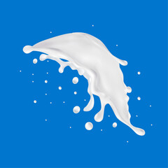 Spilled milk abstract background, Vector illustration and design.