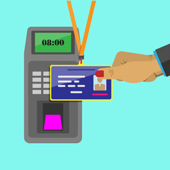 Staff ID card scanner